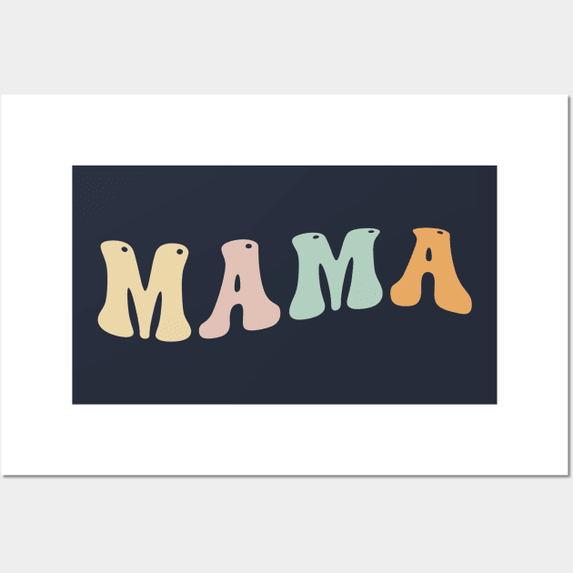 Mama Retro 90s Moms Birthday Wall Art by Bricke